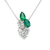 Emerald and Diamond Pendant